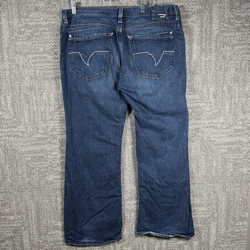 Vintage Diesel Tyel Jeans Mens 36x30 Bootcut Button Fly Italy Distress Y2K Relax - Picture 2 of 11